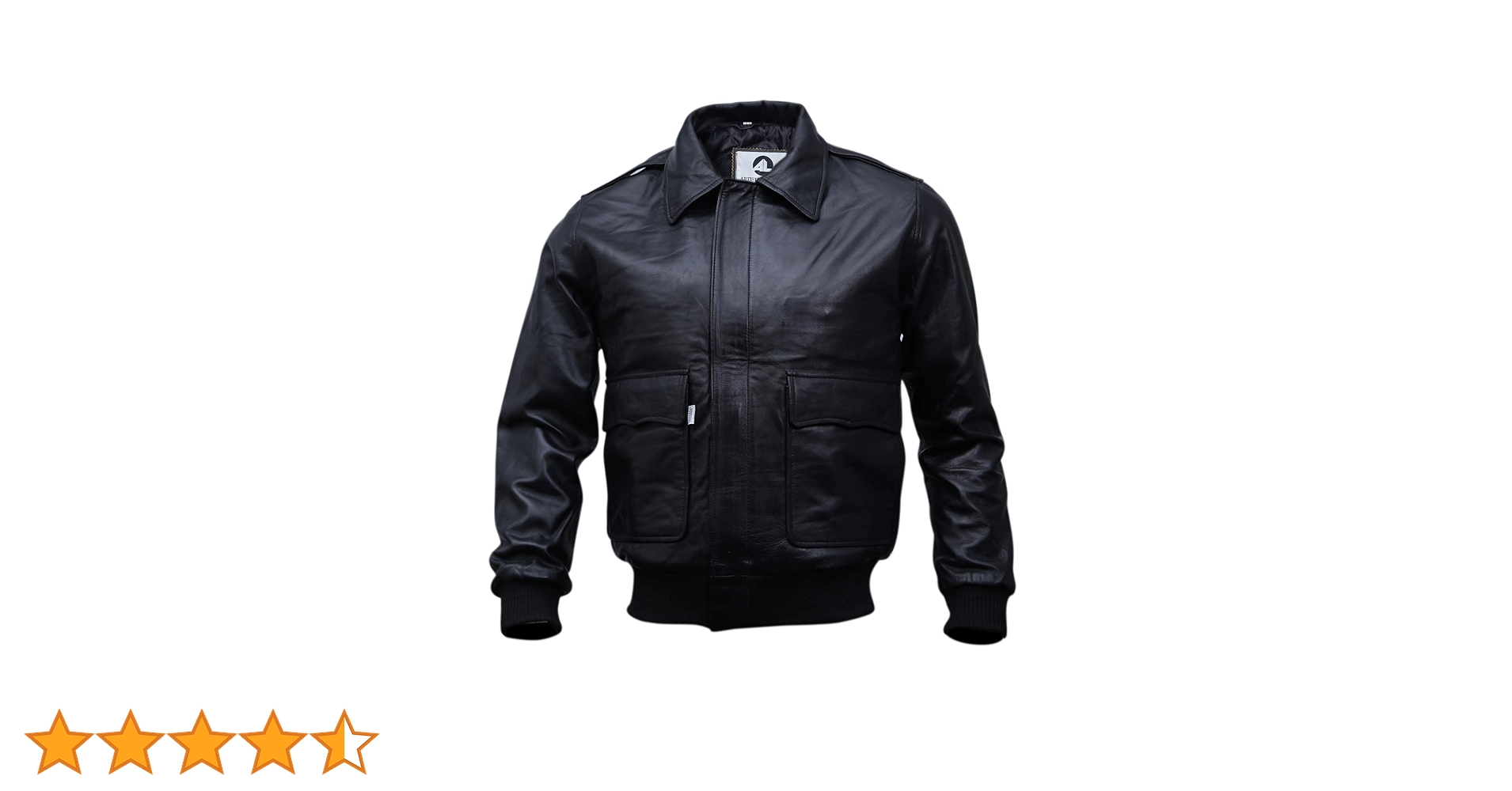 Black Casual Real Leather Jacket for Mens | Genuine Lambskin